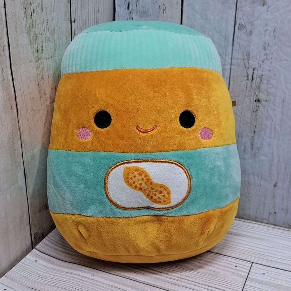 Kellytoy Food Squad Antoine Peanut Butter Jar 8"t Squishmallow Plush Doll Toy